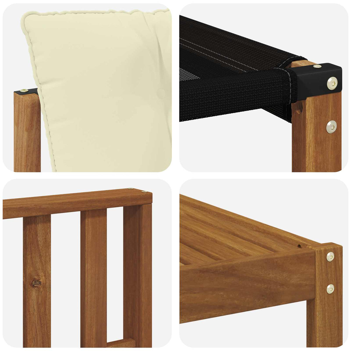 Set vanjskih sofa 8 kom. Prirodna i krem