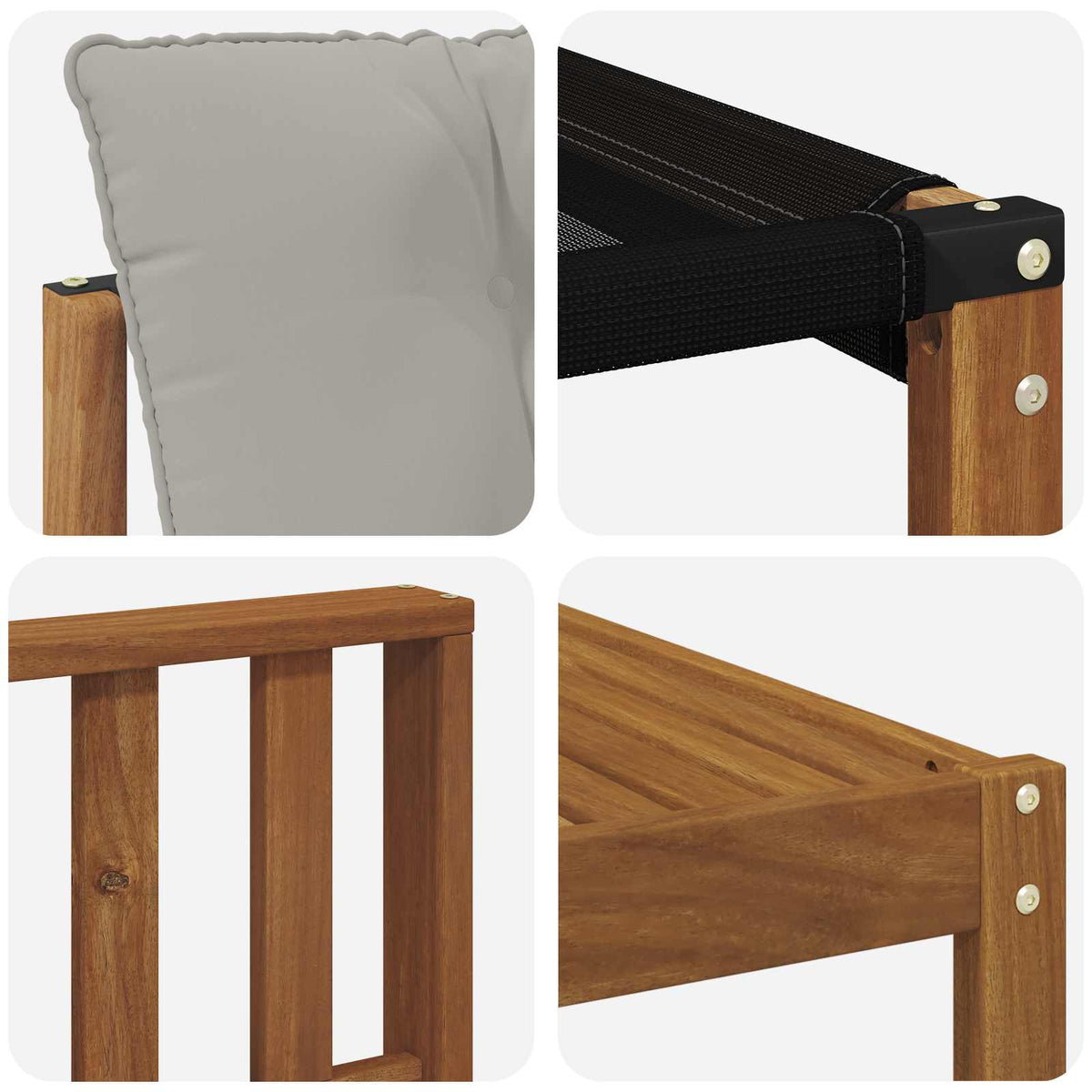 Set vanjskih sofa 8 kom. Prirodna i svijetlo siva