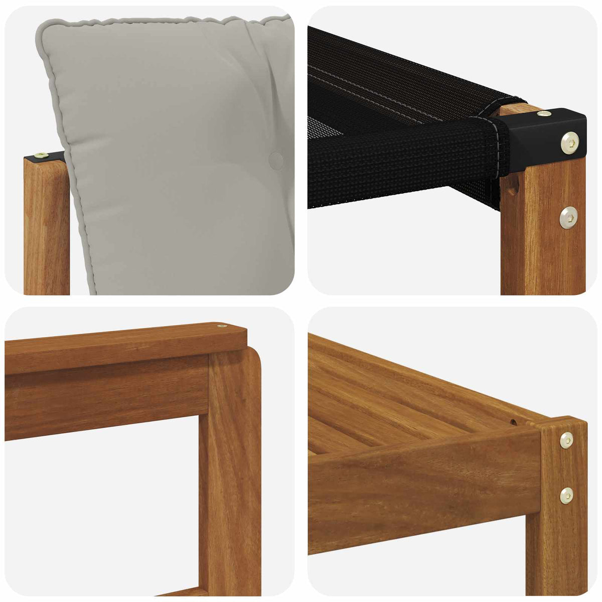 Set vanjskih sofa 9 kom. Prirodna i svijetlo siva
