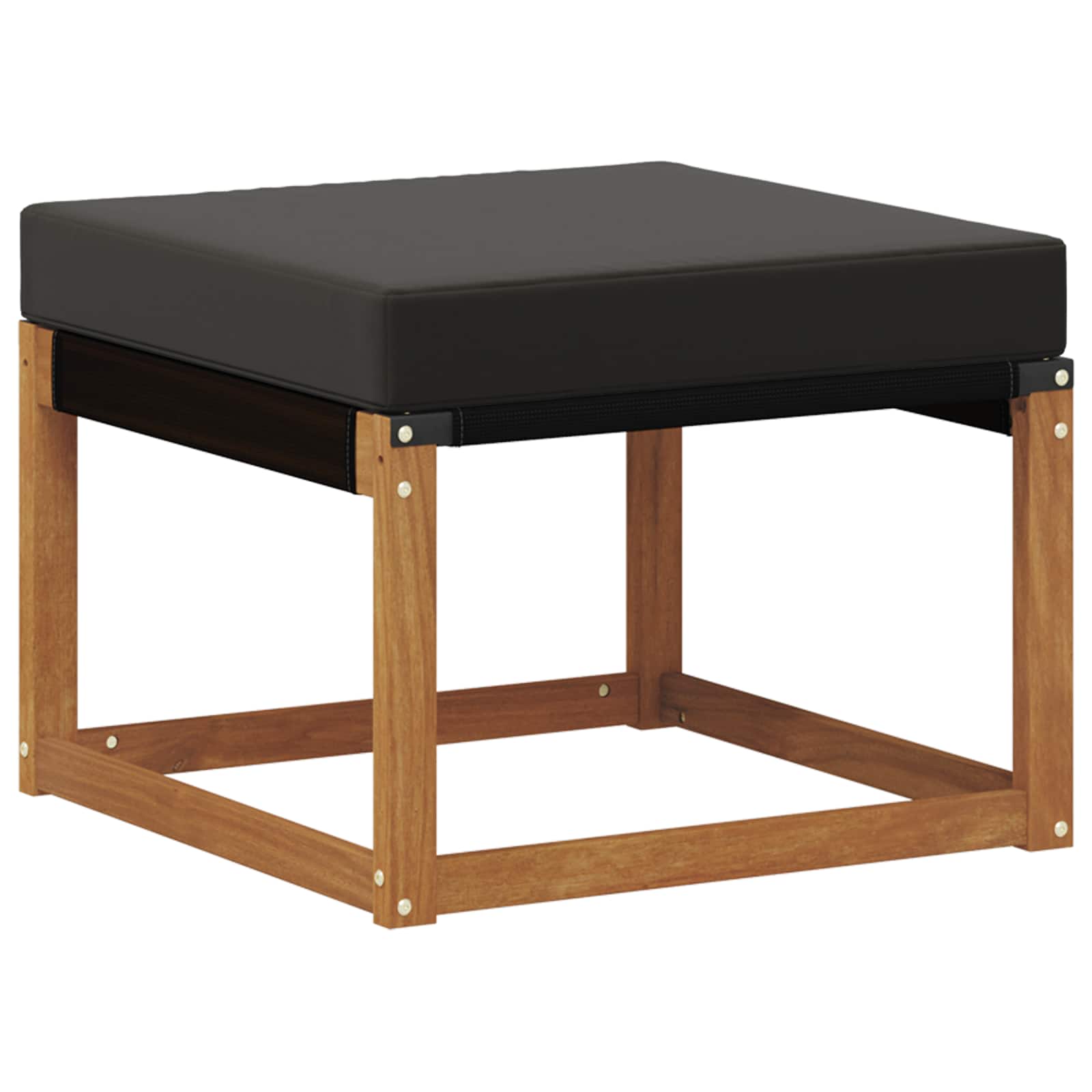 Set vanjskih sofa s jastukom 6 pcs Prirodna i crna
