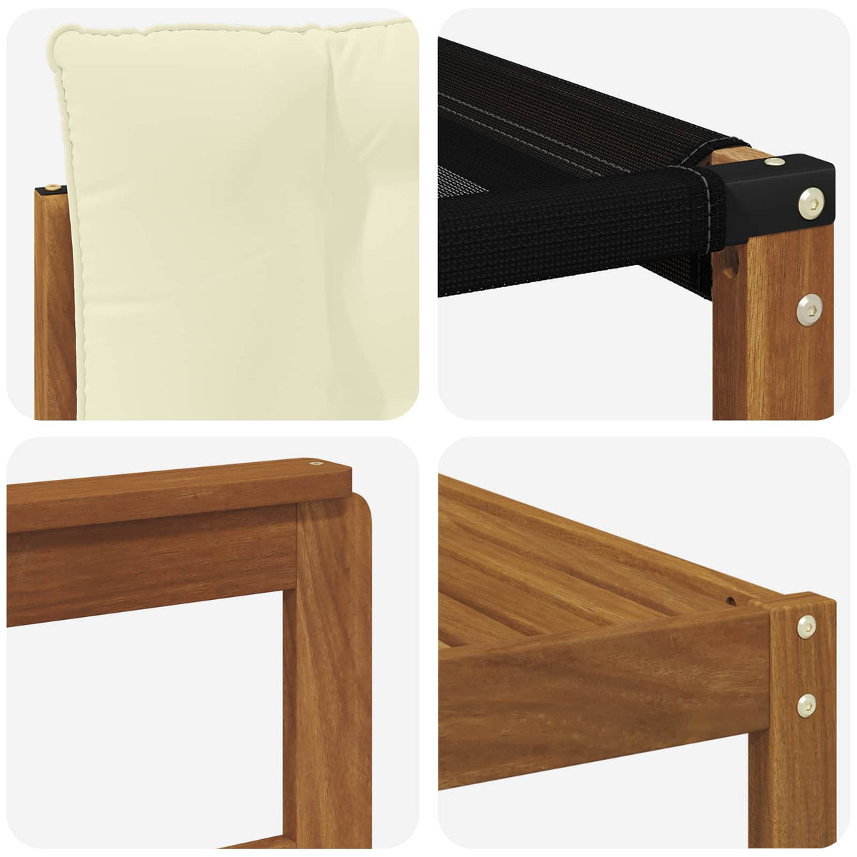 Set vanjskih sofa 6 kom. Prirodna i krem