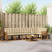 Set vanjskih sofa 7 kom. Prirodna i bež