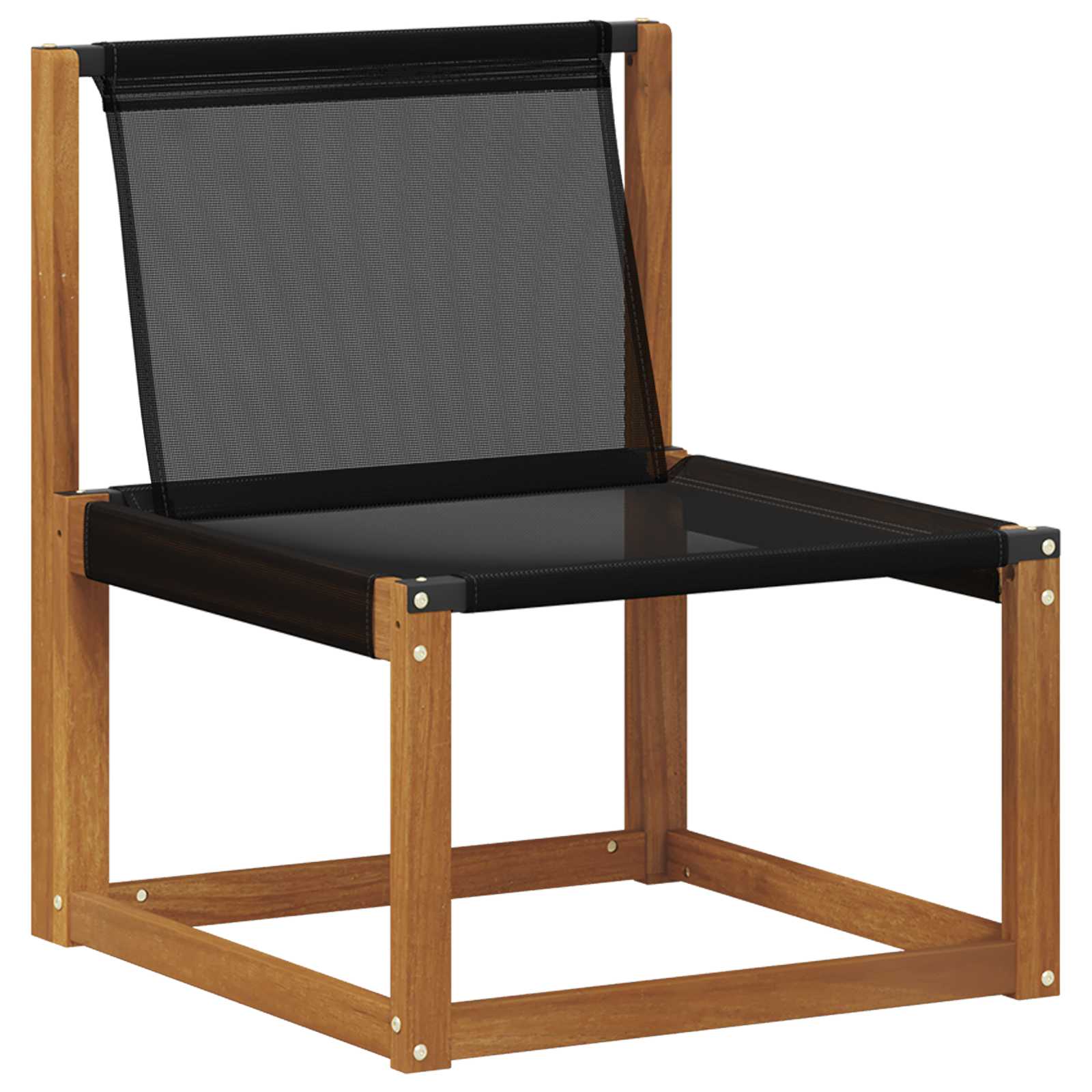 Set vanjskih sofa s jastukom 8 pcs Prirodna i crna