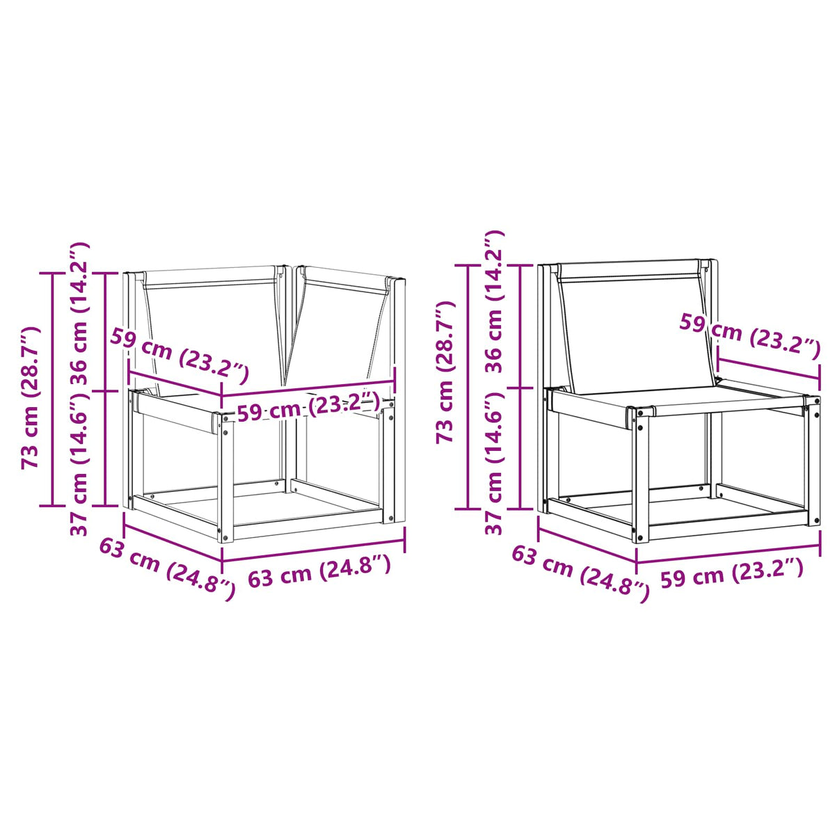 Set vanjskih sofa 9 pcs Prirodna i krem Čvrsto drvo akacije