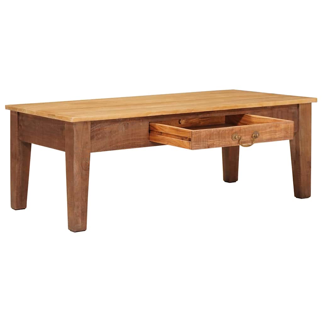 Kava Stol s ladicama Smeđa 110 x 55 x 40 cm Čvrsto drvo manga