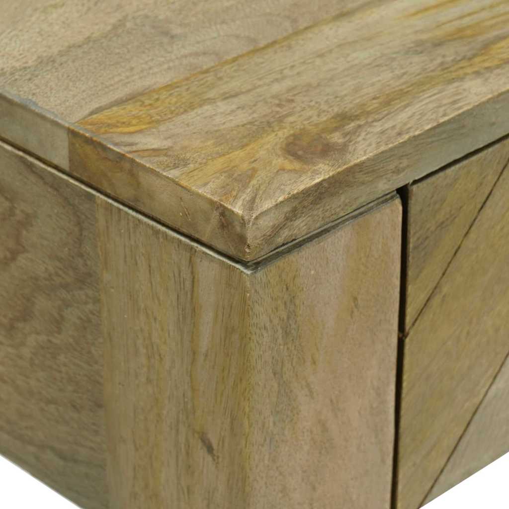 Konzolna stolica s ladicama Prirodna siva 110 x 30 x 80 cm