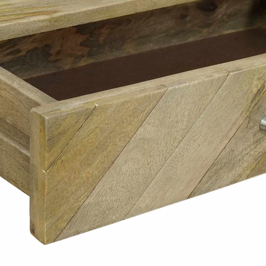 Konzolna stolica s ladicama Prirodna siva 110 x 30 x 80 cm