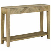 Konzolna stolica s ladicama Prirodna siva 110 x 30 x 80 cm