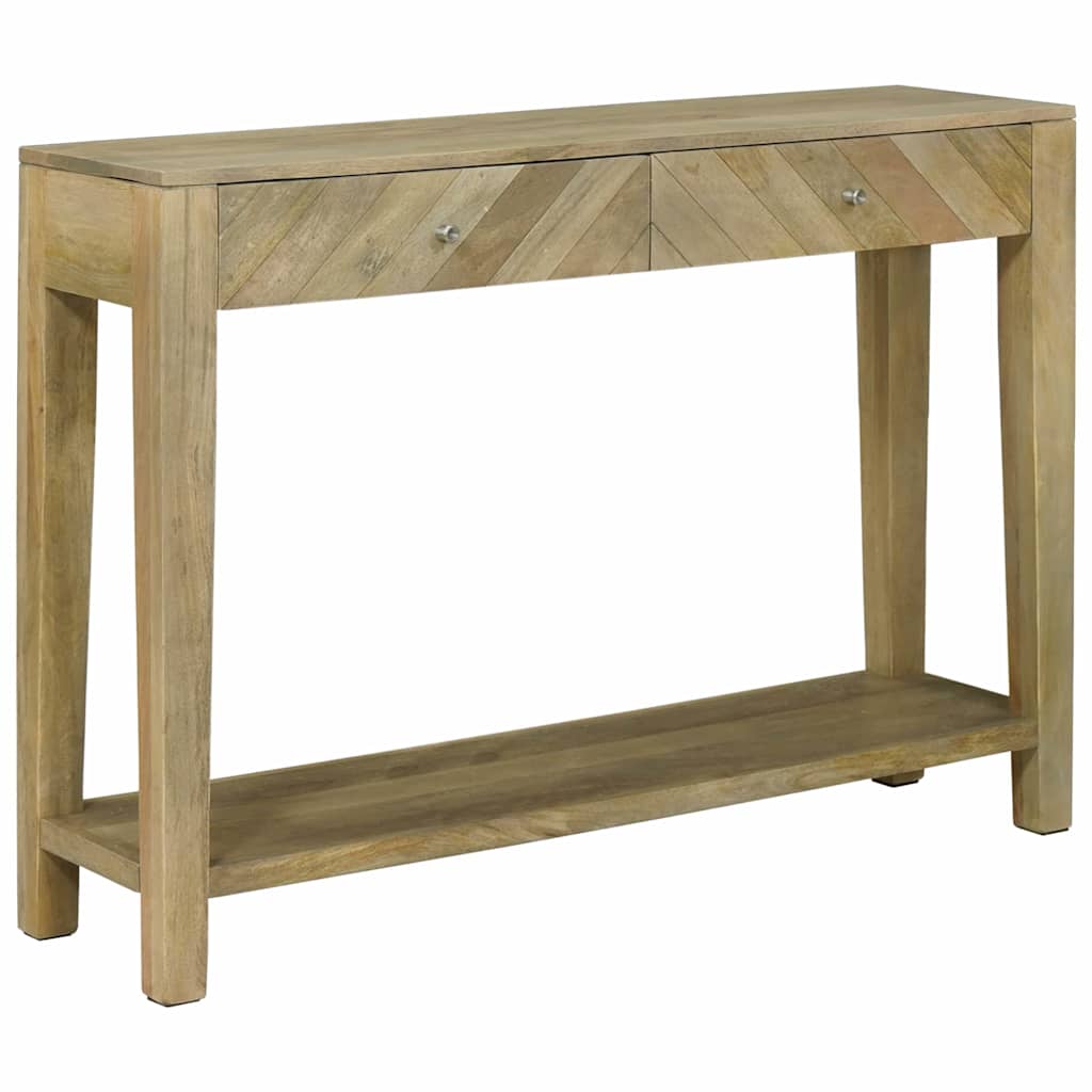 Konzolna stolica s ladicama Prirodna siva 110 x 30 x 80 cm