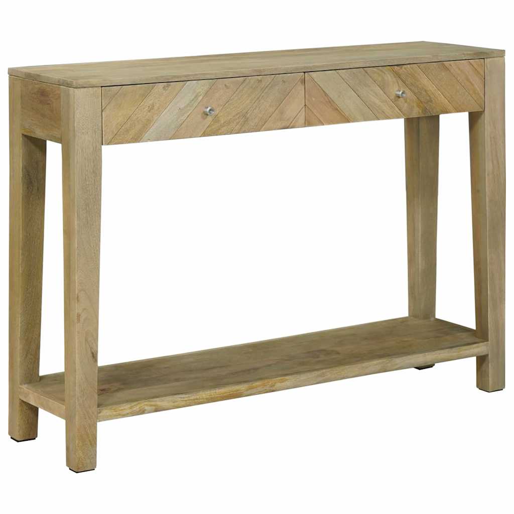 Konzolna stolica s ladicama Prirodna siva 110 x 30 x 80 cm