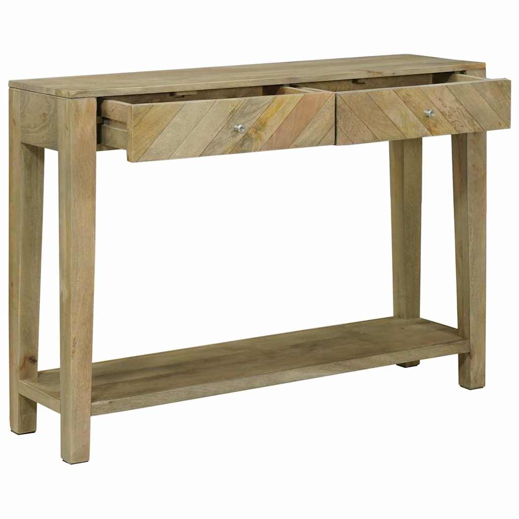 Konzolna stolica s ladicama Prirodna siva 110 x 30 x 80 cm