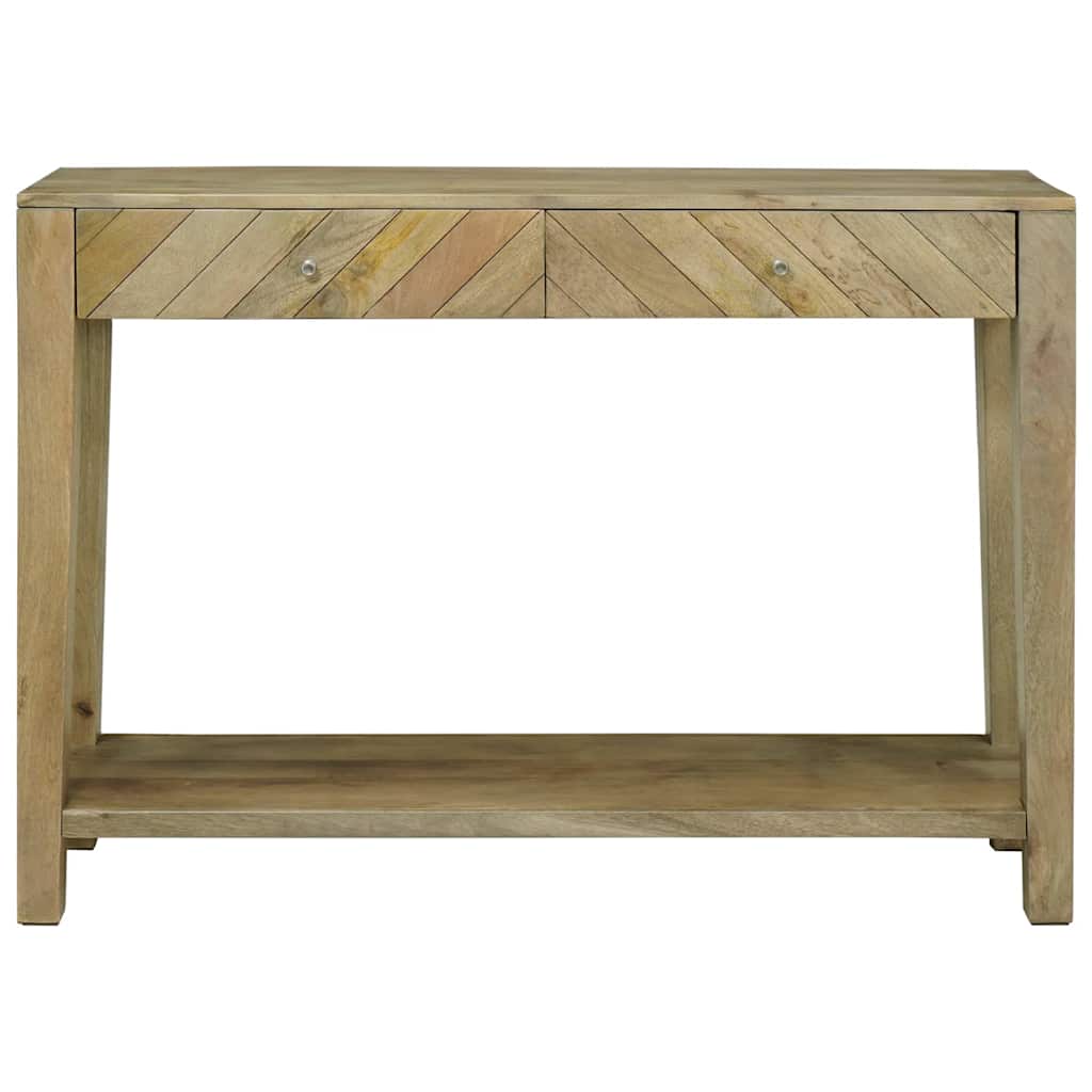 Konzolna stolica s ladicama Prirodna siva 110 x 30 x 80 cm