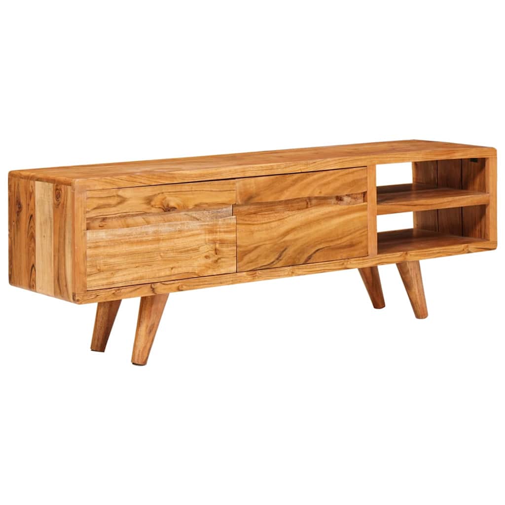TV ormar s policom Smeđa 110 x 30 x 40 cm Čvrsto drvo akacije