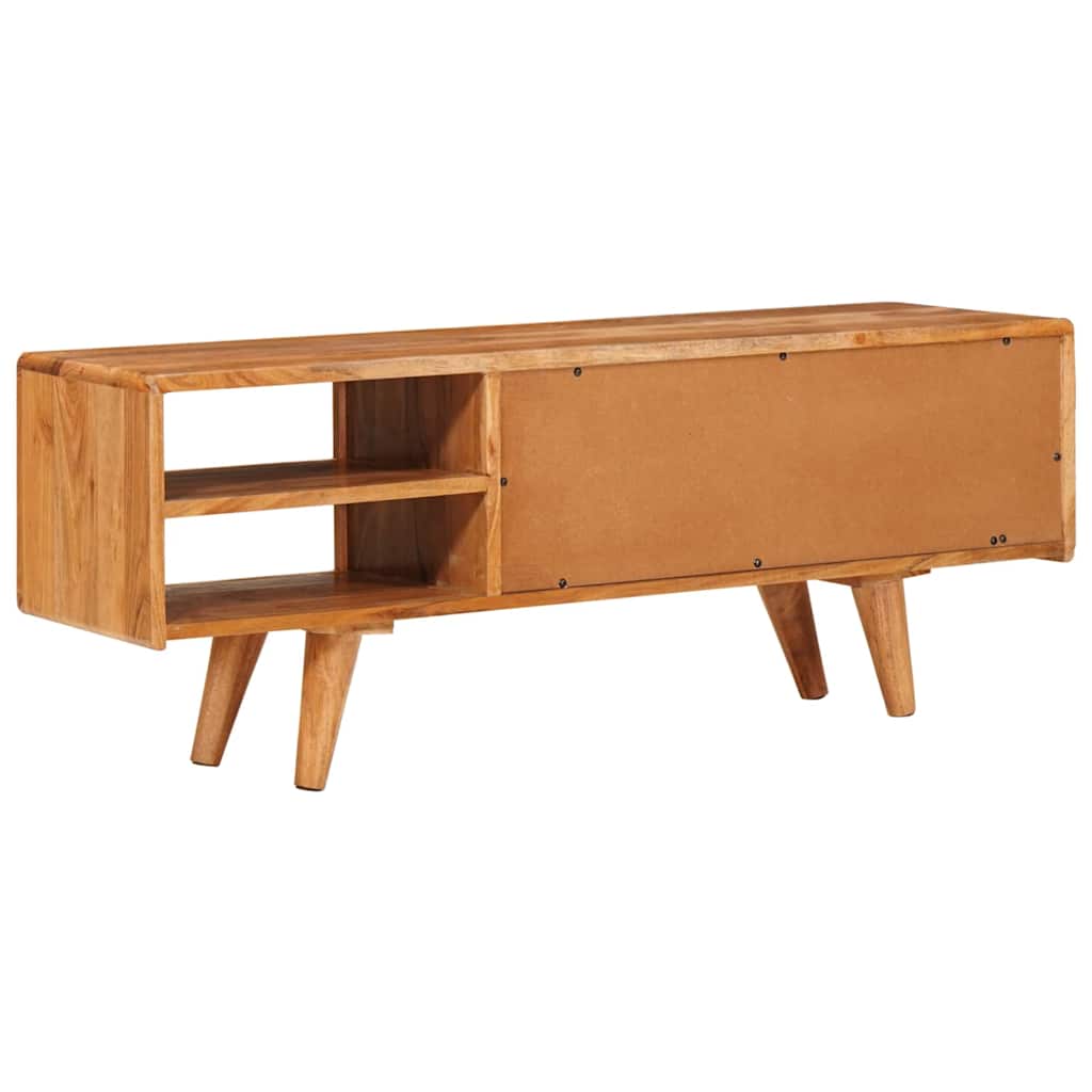 TV ormar s policom Smeđa 110 x 30 x 40 cm Čvrsto drvo akacije