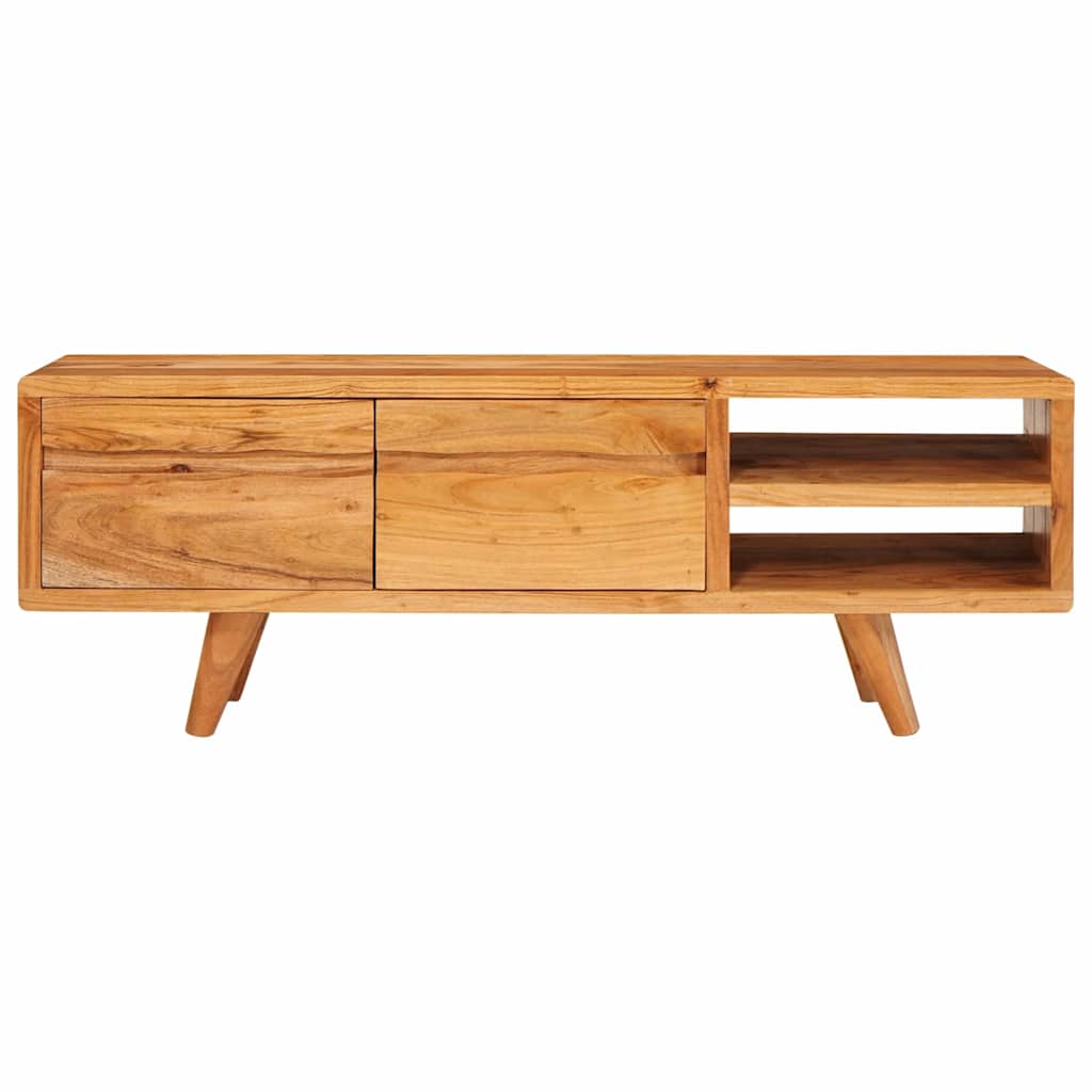 TV ormar s policom Smeđa 110 x 30 x 40 cm Čvrsto drvo akacije