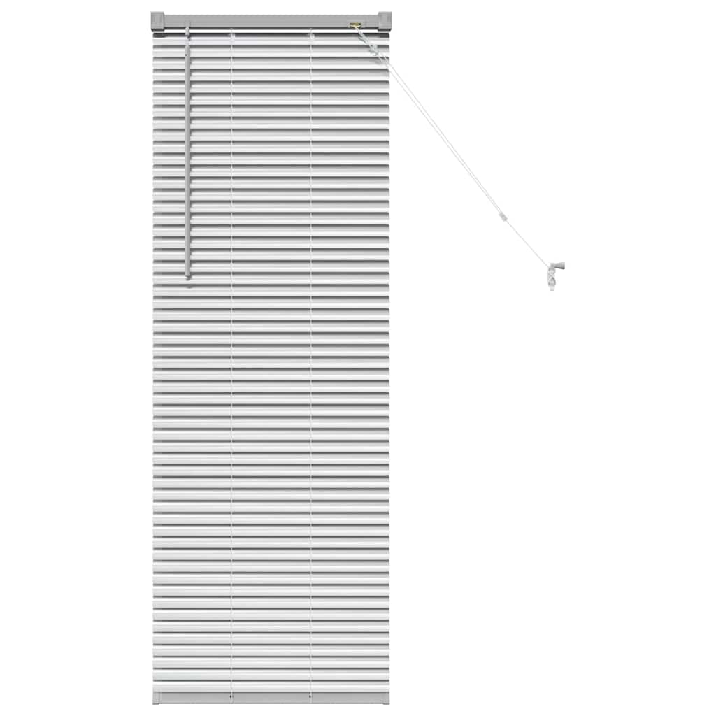 Venecijanski zastore Srebrno 130 x 45 cm Aluminij