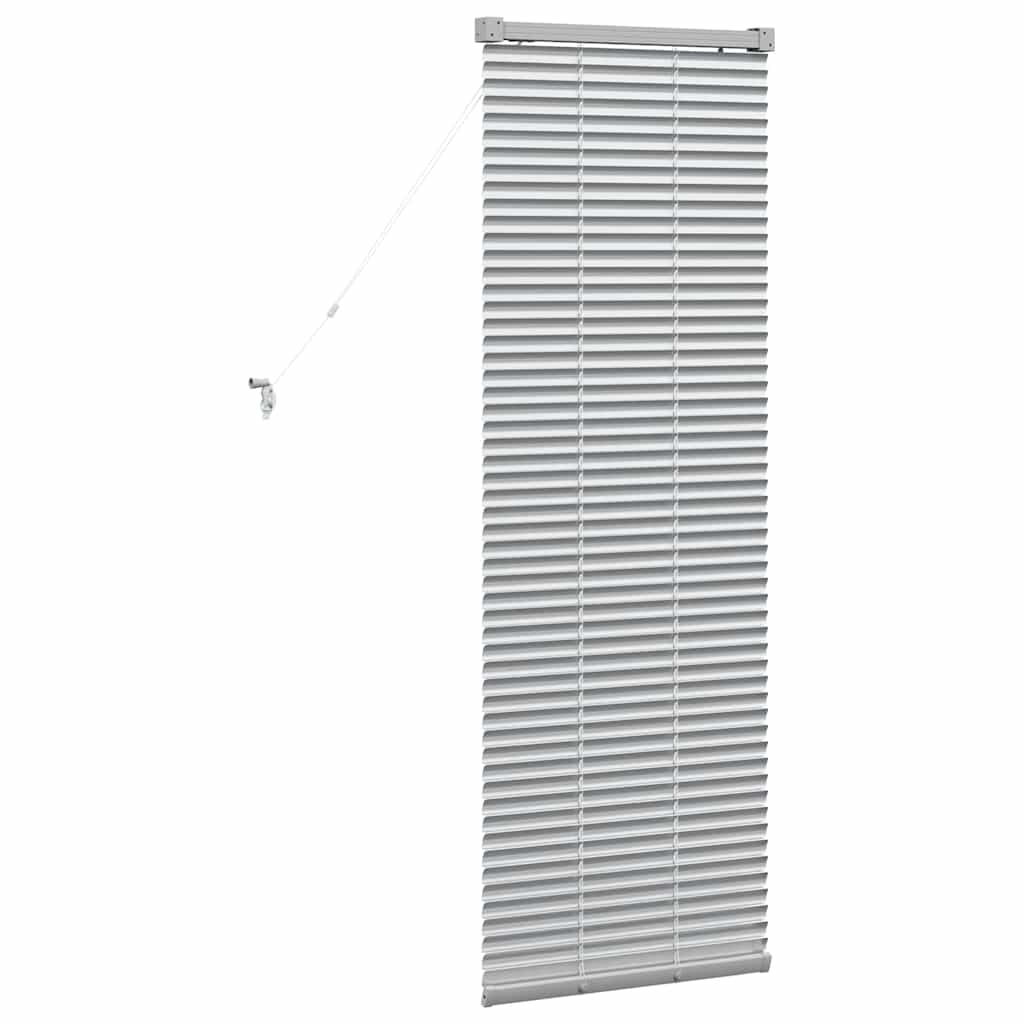 Venecijanski zastore Srebrno 130 x 50 cm Aluminij