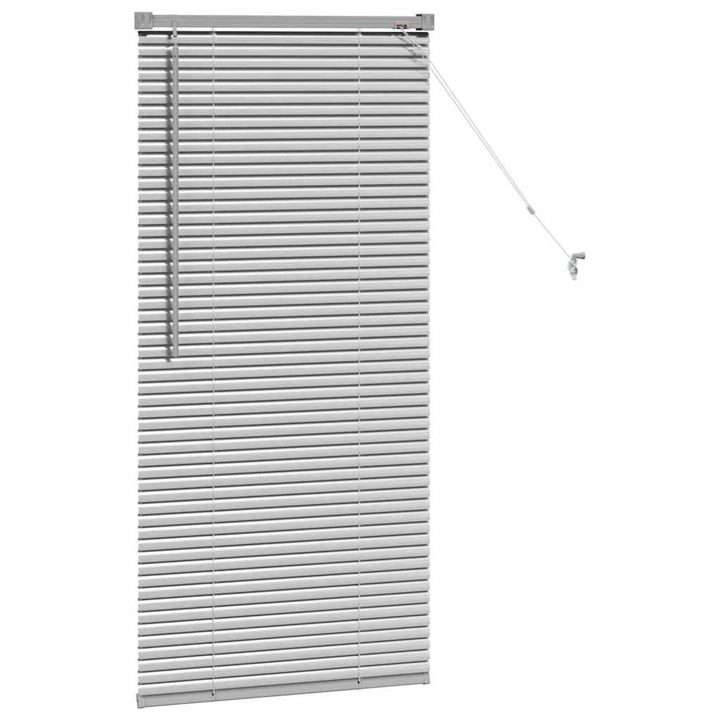 Venecijanski zastore Srebrno 130 x 60 cm Aluminij