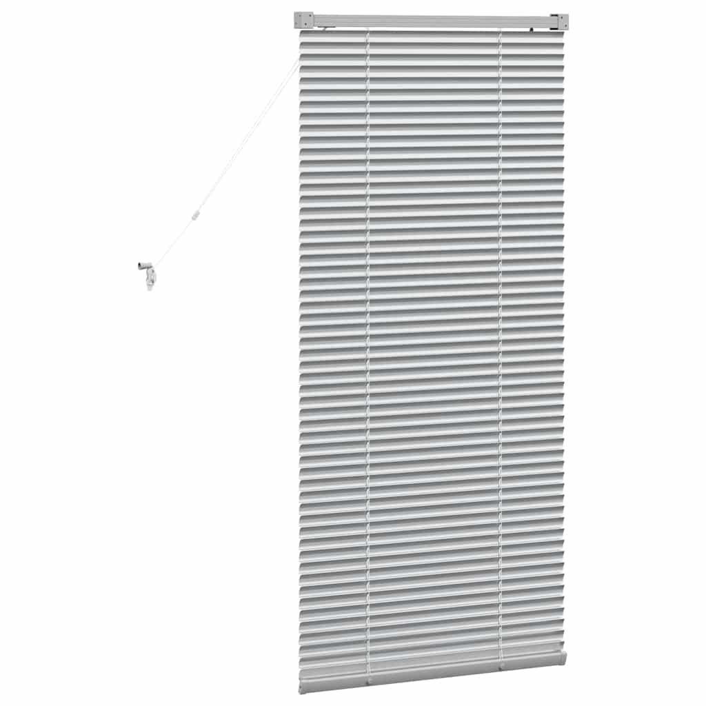 Venecijanski zastore Srebrno 130 x 60 cm Aluminij