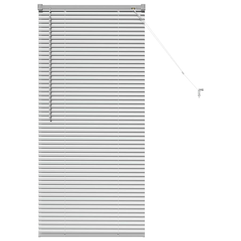 Venecijanski zastore Srebrno 130 x 60 cm Aluminij