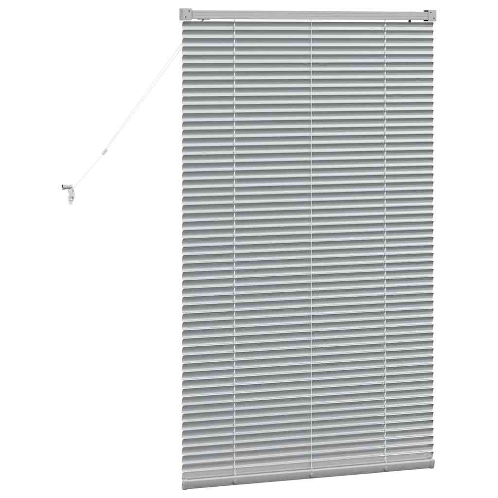 Venecijanski zastore Srebrno 130 x 70 cm Aluminij