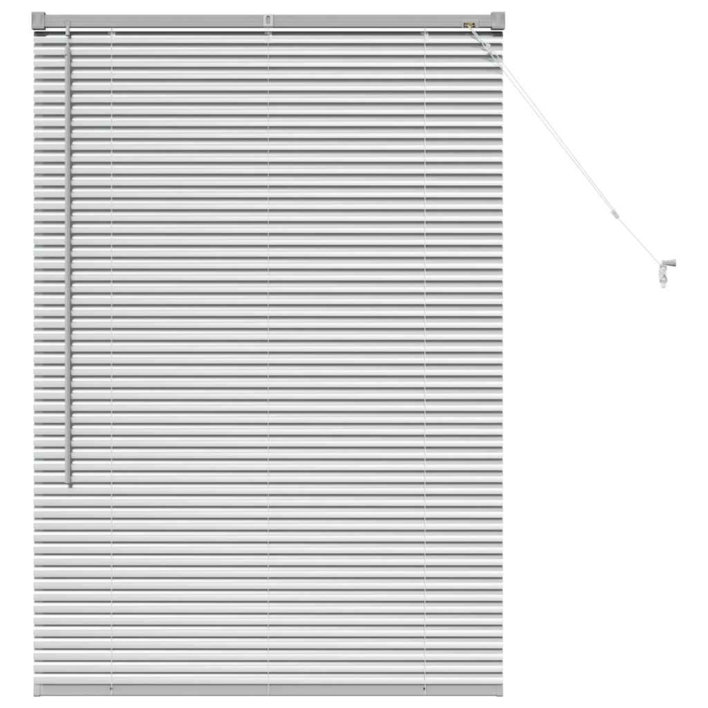 Venecijanski zastore Srebrno 130 x 85 cm Aluminij
