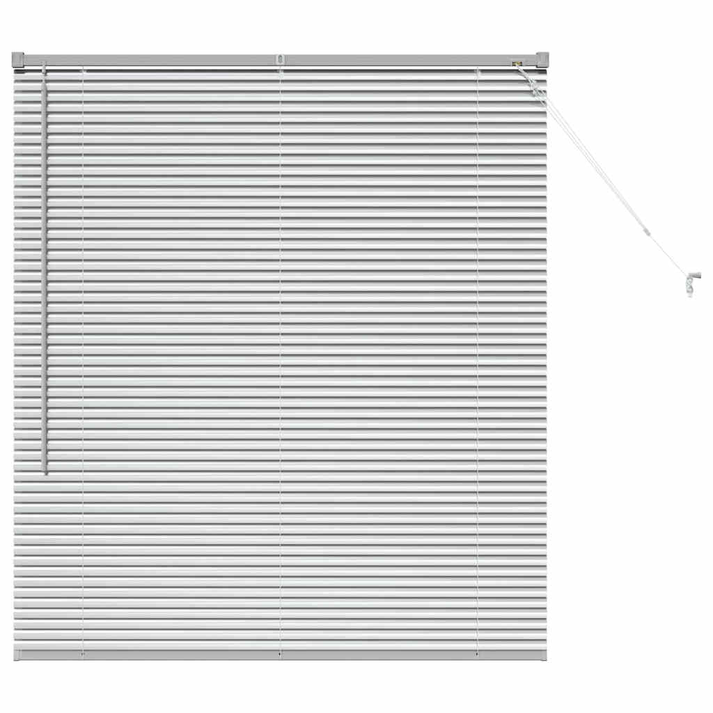 Venecijanski zastore Srebrno 130 x 120 cm Aluminij