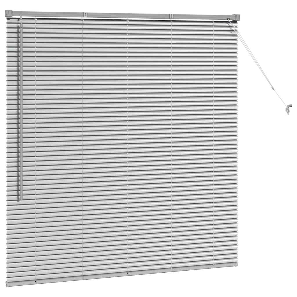 Venecijanski zastore Srebrno 130 x 125 cm Aluminij