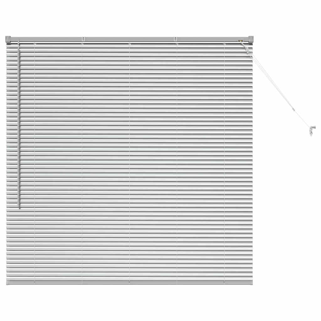 Venecijanski zastore Srebrno 130 x 125 cm Aluminij