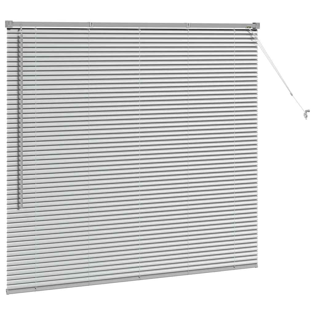 Venecijanski zastore Srebrno 130 x 150 cm Aluminij
