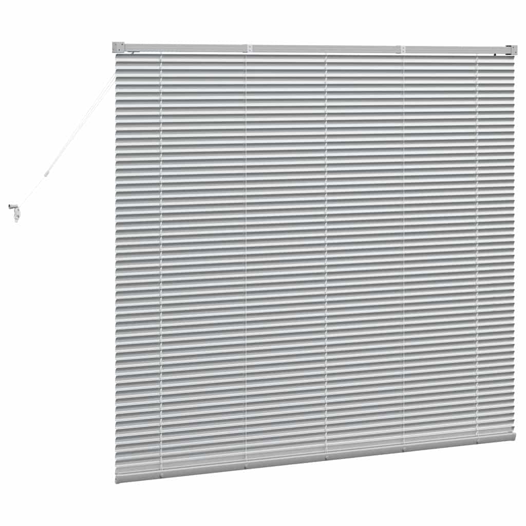 Venecijanski zastore Srebrno 130 x 150 cm Aluminij