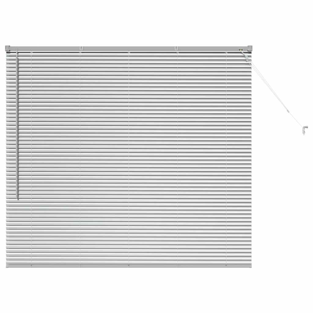 Venecijanski zastore Srebrno 130 x 150 cm Aluminij