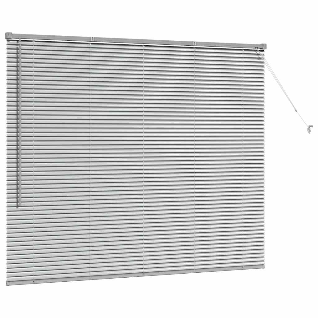 Venecijanski zastore Srebrno 130 x 155 cm Aluminij