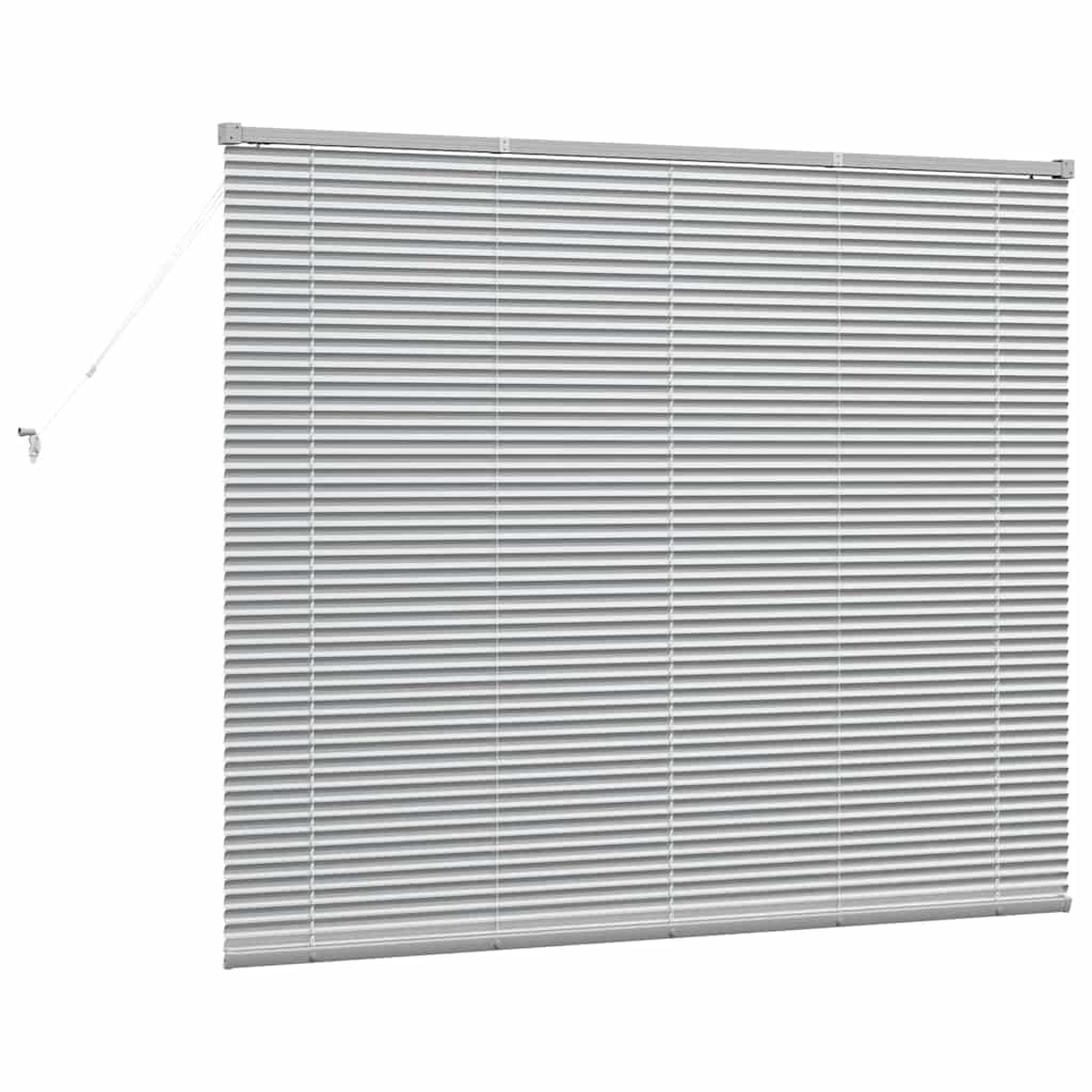 Venecijanski zastore Srebrno 130 x 155 cm Aluminij