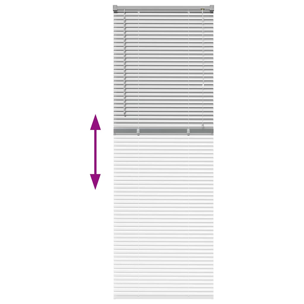 Venecijanski zastore Srebrno 175 x 65 cm Aluminij