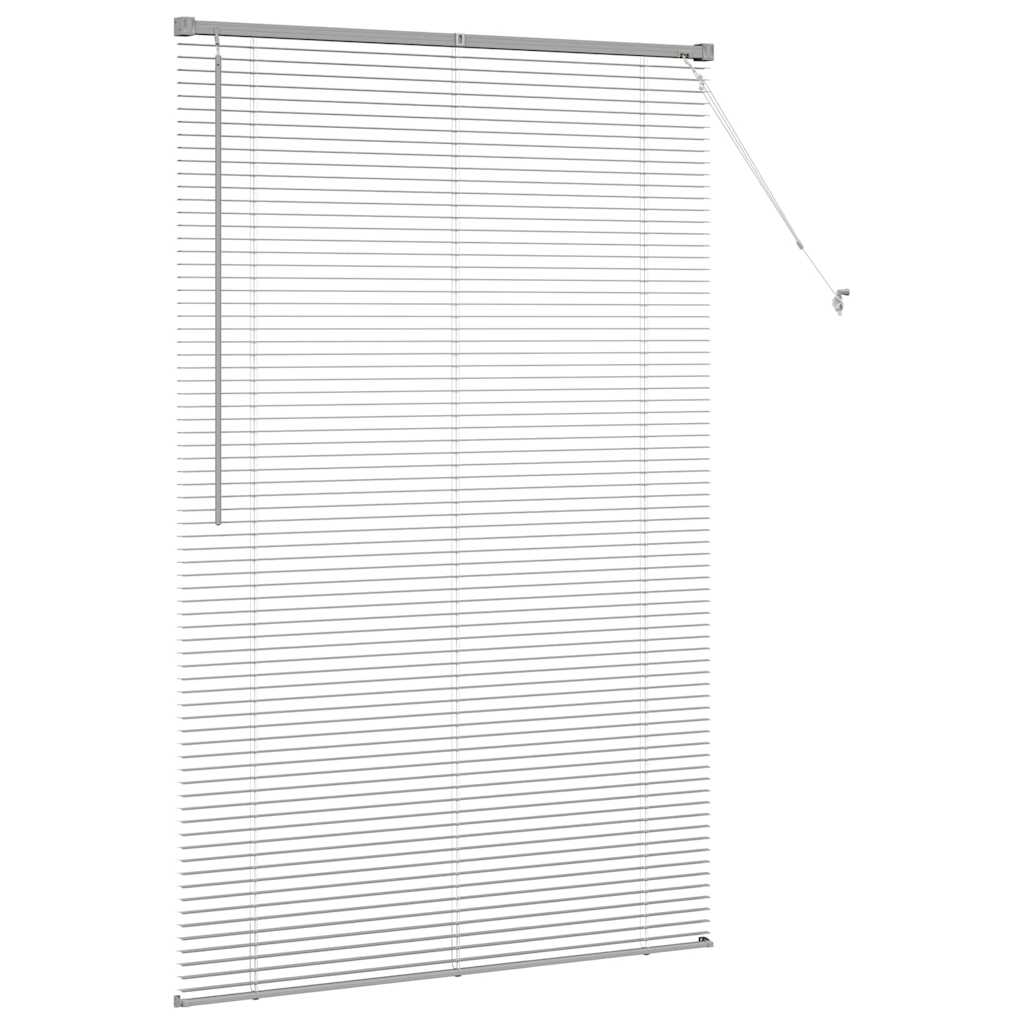 Venecijanski zastore Srebrno 175 x 110 cm Aluminij