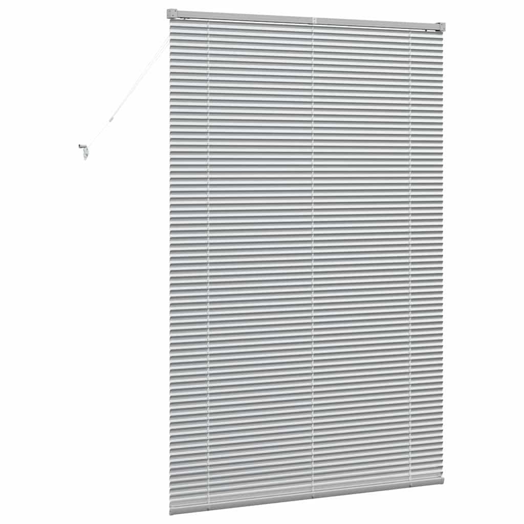 Venecijanski zastore Srebrno 175 x 120 cm Aluminij