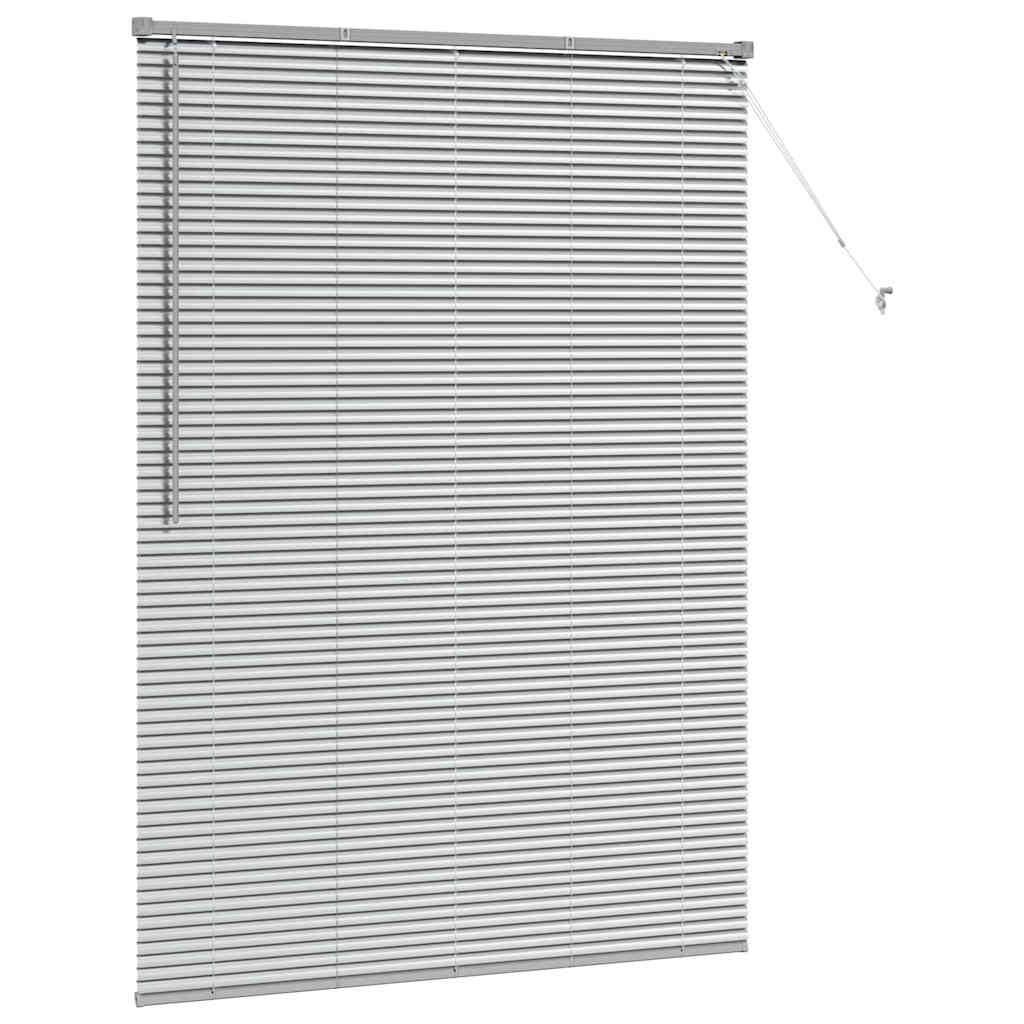 Venecijanski zastore Srebrno 175 x 130 cm Aluminij