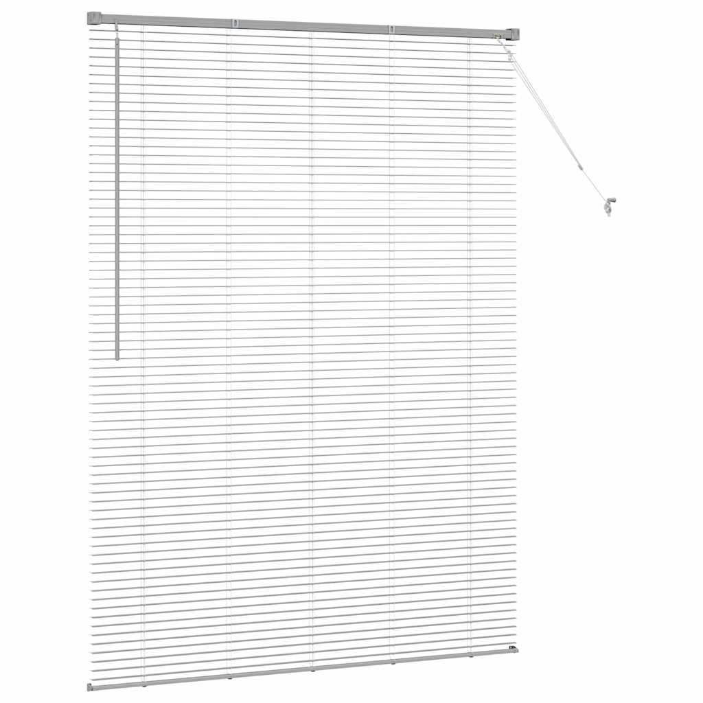 Venecijanski zastore Srebrno 175 x 130 cm Aluminij