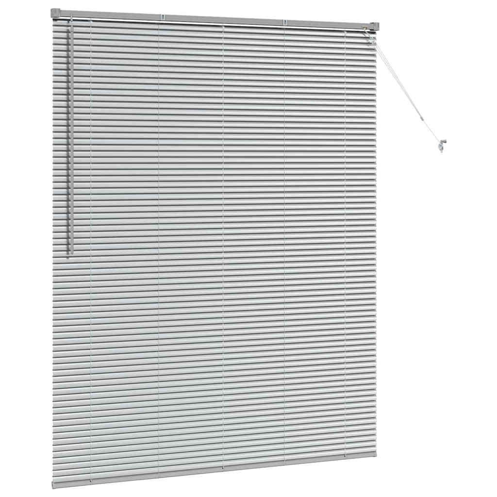 Venecijanski zastore Srebrno 175 x 150 cm Aluminij