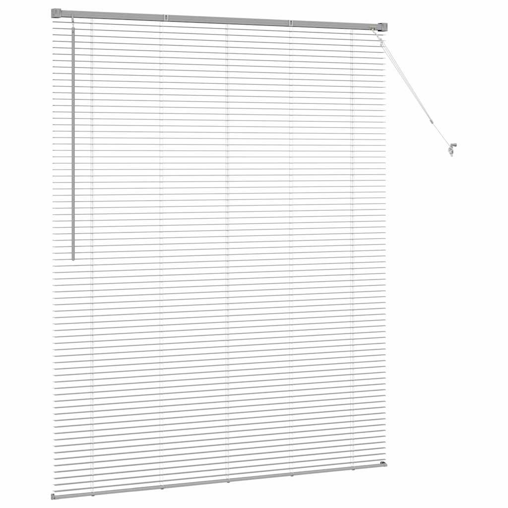 Venecijanski zastore Srebrno 175 x 150 cm Aluminij