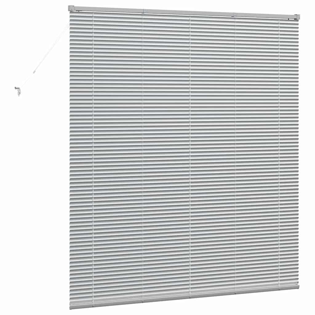 Venecijanski zastore Srebrno 175 x 160 cm Aluminij