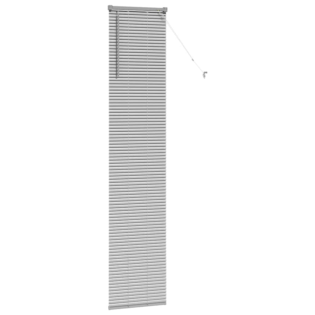 Venecijanski zastore Srebrno 220 x 45 cm Aluminij
