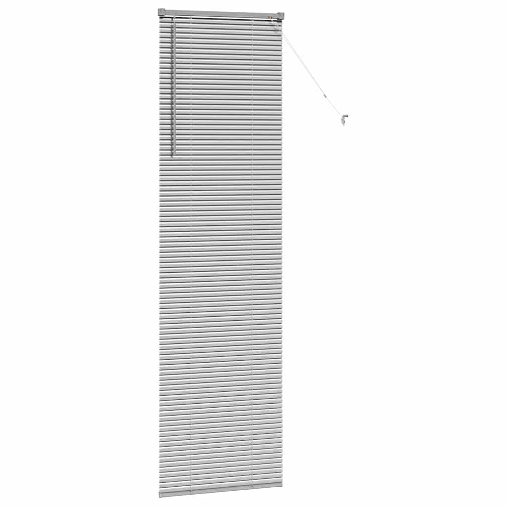 Venecijanski zastore Srebrno 220 x 65 cm Aluminij