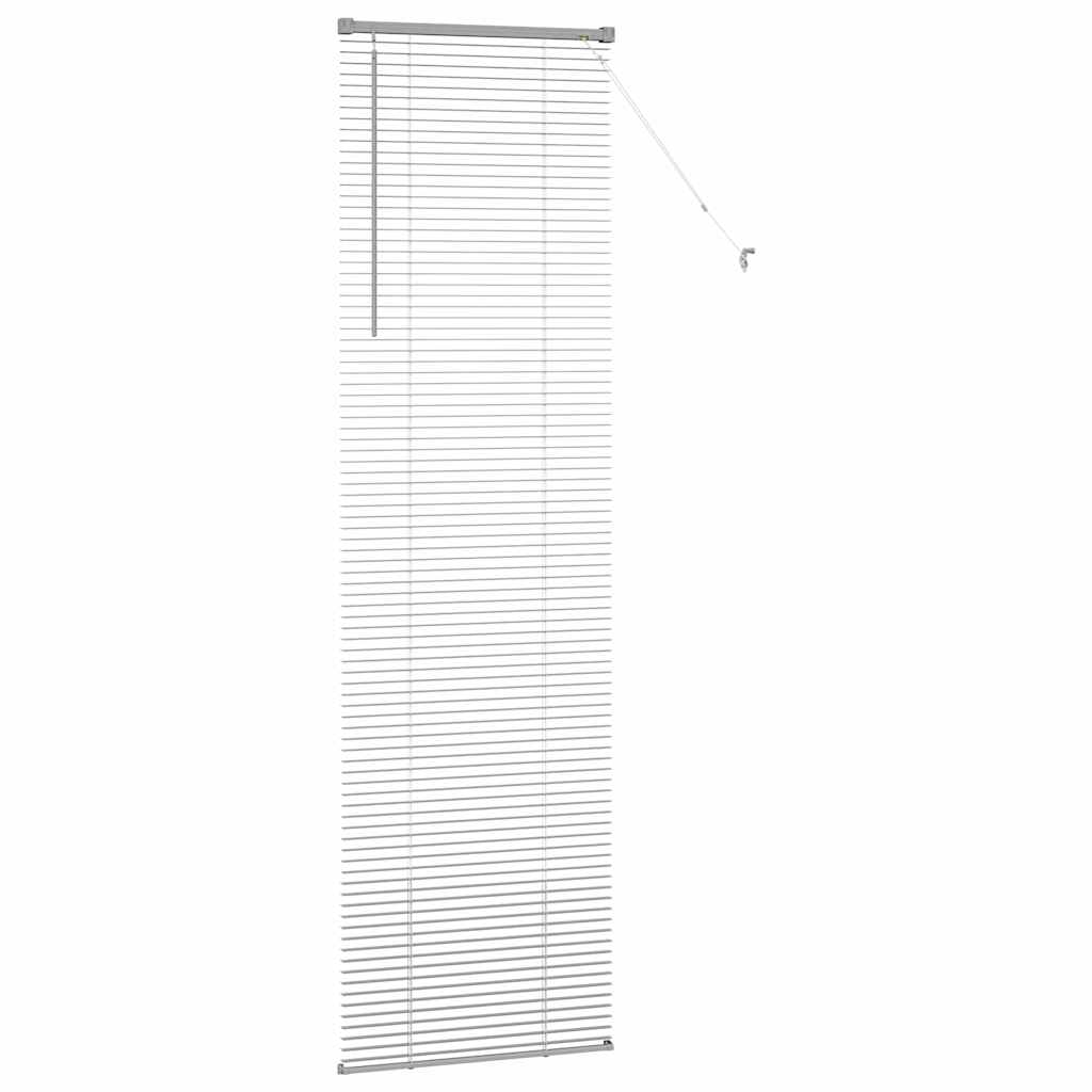 Venecijanski zastore Srebrno 220 x 65 cm Aluminij
