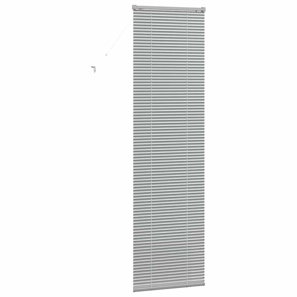 Venecijanski zastore Srebrno 220 x 65 cm Aluminij