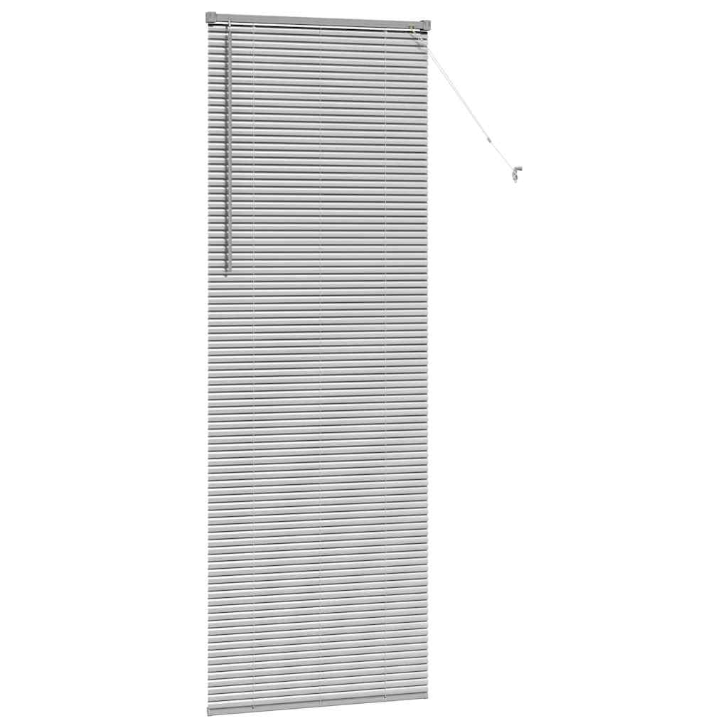 Venecijanski zastore Srebrno 220 x 70 cm Aluminij