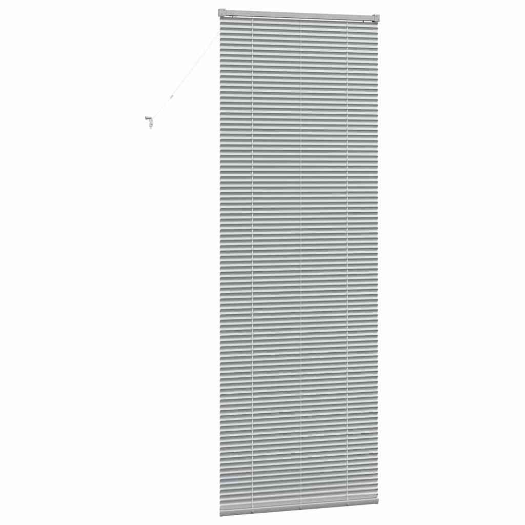 Venecijanski zastore Srebrno 220 x 75 cm Aluminij