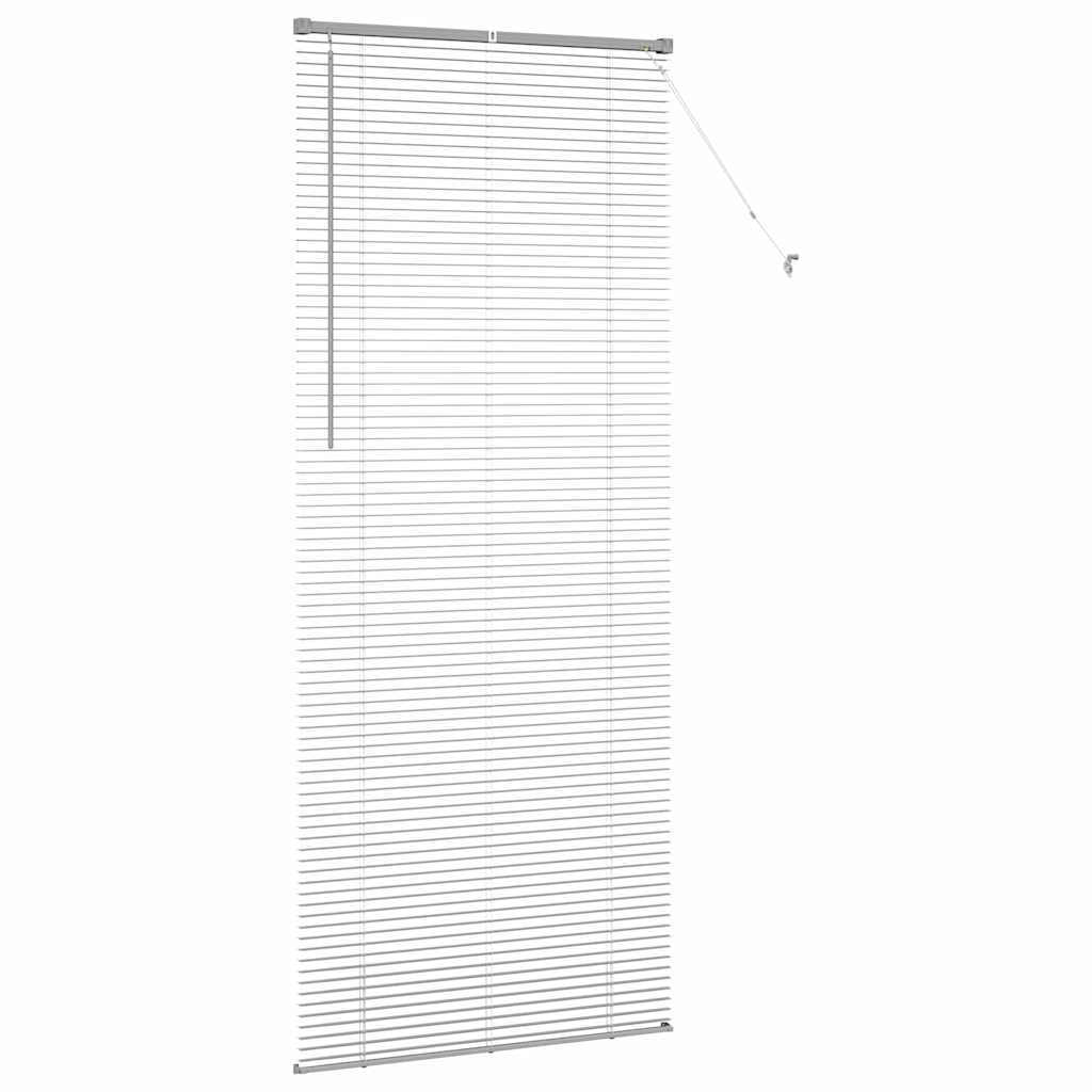 Venecijanski zastore Srebrno 220 x 95 cm Aluminij
