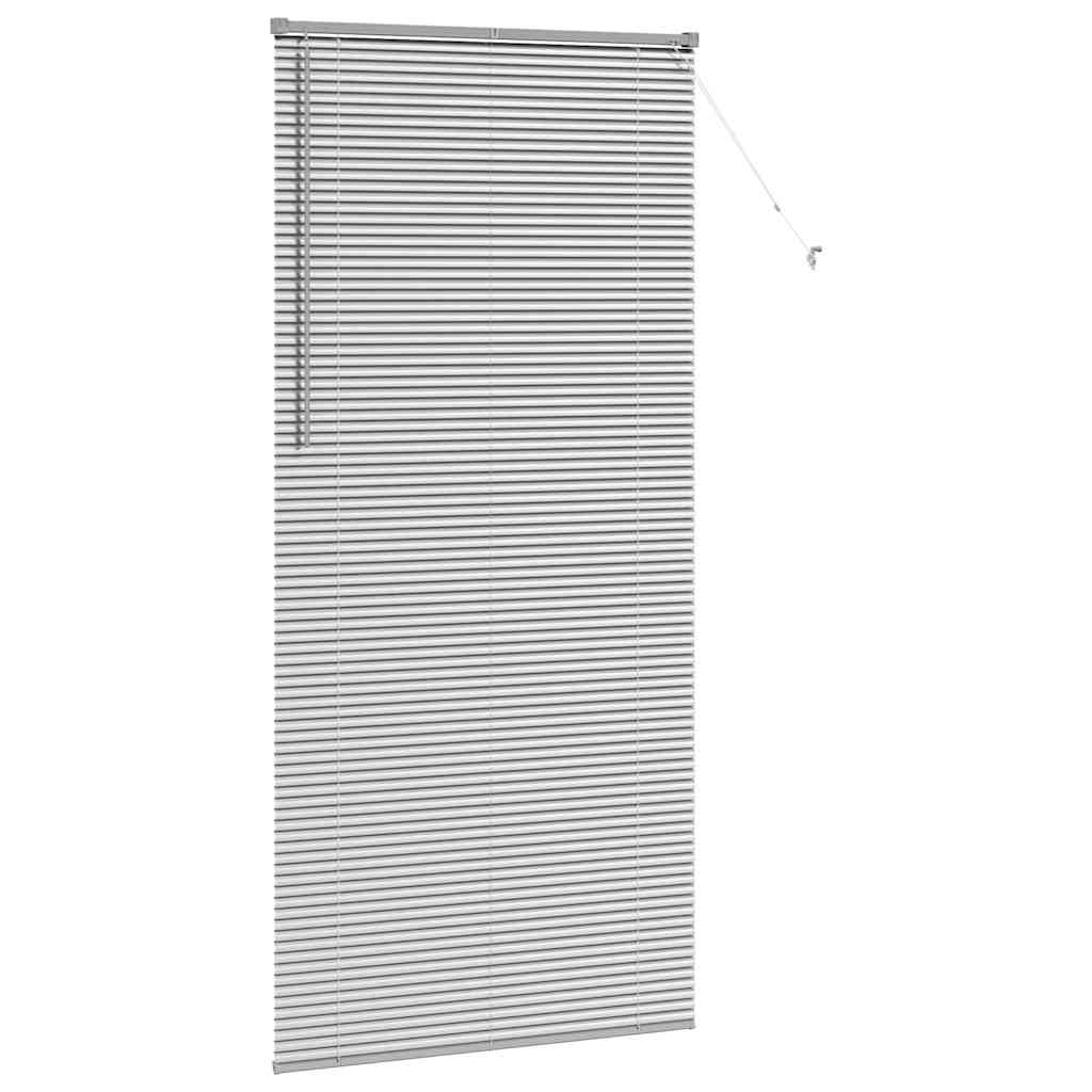 Venecijanski zastore Srebrno 220 x 100 cm Aluminij